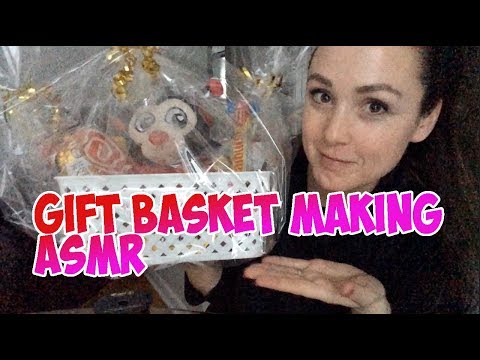 Making a Valentine's Day Gift Basket [ASMR] [no talking]