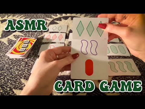*ASMR* Let's Play a Card Game: Set! (Lo-fi Up-close Whispers, Card Sounds)