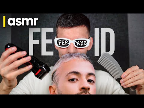 ASMR roleplay peluqueria corte de pelo a Feid (Ferxxo) ASMR español