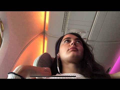 Get ready with me ✈️ASMR ON AN AIRPLANE