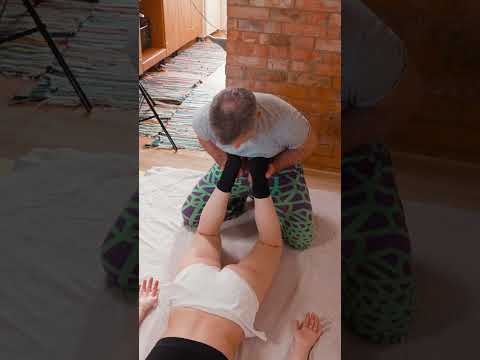 Unique chiropractic adjustment and deep foot massage for Lisa #chiropractic