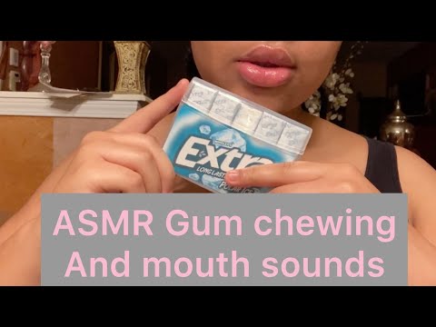 ASMR Gum Chewing , Mouthsounds and tapping.