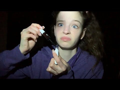 ASMR fake friend does your make up