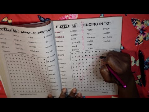 Ending In O ASMR Word Search Chewing Gum