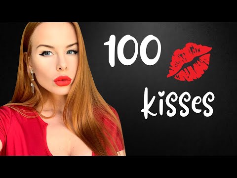 ASMR ❤️ 100 kisses video 💋 Triggers on Sennheiser MKH416 🎤