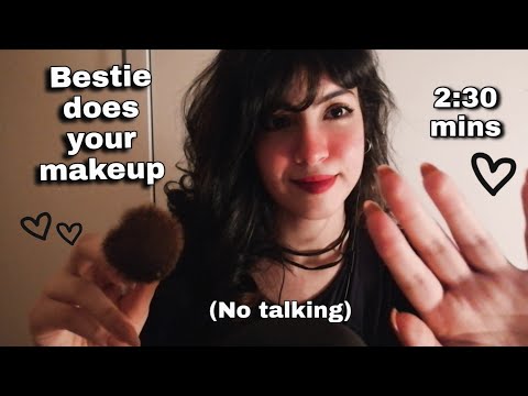 ASMR Bestie does your makeup in 2:30 mins 💄✨