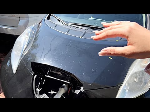 ASMR Tapping on Outside of my Nissan Leaf 🍃(electric car)