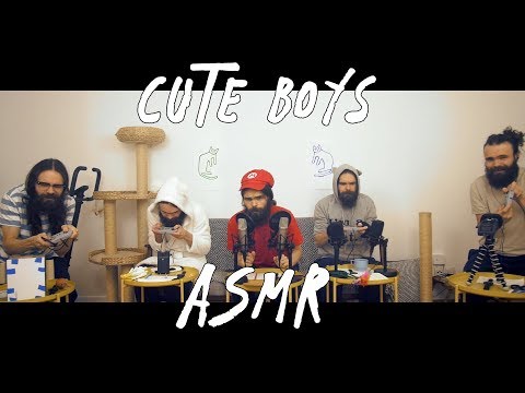5 Cute Men ASMR (10 Microphones, 30 Triggers, Lots of Tingles)