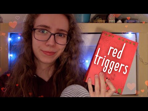 ASMR || colour coded triggers: red (tapping, paper sounds and more) ❤️📕