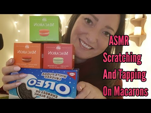 ASMR Scratching And Tapping On Macarons