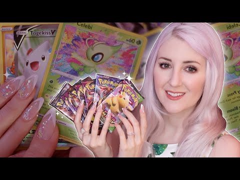 Opening Pokemon Booster Packs ⚡️ Vivid Voltage & Champions Path ASMR (soft spoken + tapping)