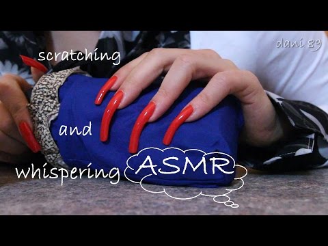 🎧 ASMR 🎤 : Scratching ☔🐲🌂 with ExtraLongNatural Red Nails! ❤ (ita)