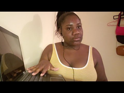 ASMR keyboard typing plus sexy girl asking you questions at the doctor's office (Roleplay)