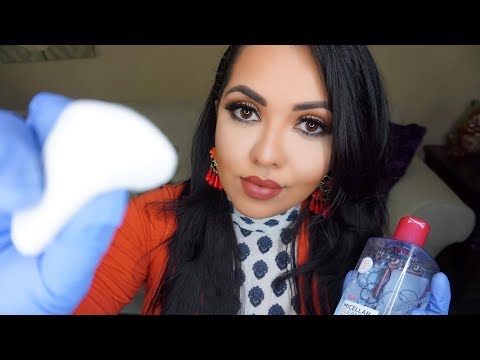 ASMR Facial Cleansing | Gloves And Personal Attention