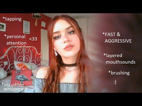 ASMR fast & aggressive layered triggers, lots of mouthsounds, personal attention|ASMR deutsch german