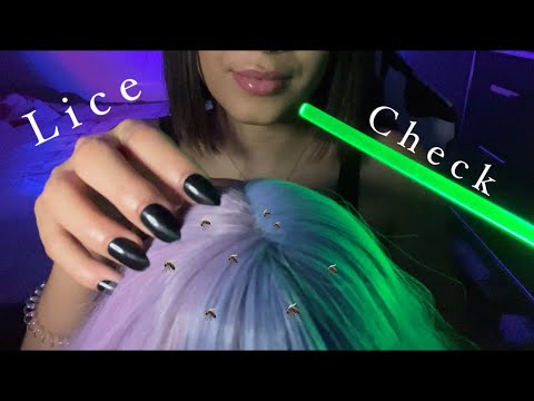 ASMR| Lice Check 💈 Head Tingles ✨(hair play, mouth sounds, plucking..)