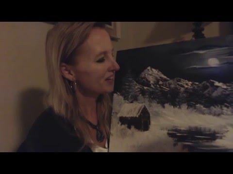 ASMR Southern Accent ~~ Whisper ~~ Show & Tell ~~ Bob Ross Style Painting