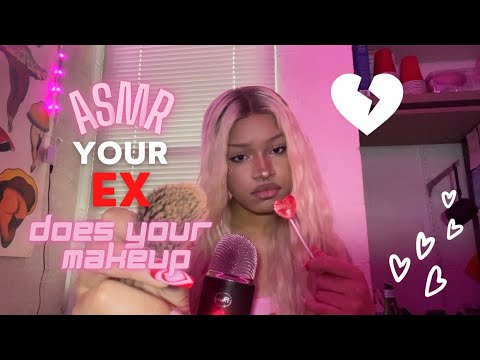 Your Ex Does Your Valentine's Makeup ASMR, tapping, makeup application, personal attention
