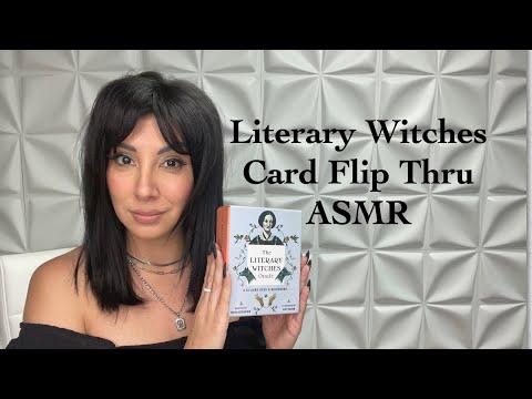 Literary Witches/ Card flip through/ Gum chewing ASMR