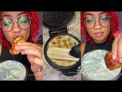 ASMR | Viral TikTok Fried Cheese Pickle 🤤