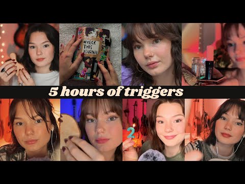 ASMR 5 hour compilation of trigger videos for sleep 💕 (my 2023 collection)