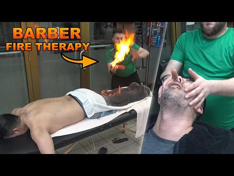 MASTER CRACKING BARBER + Asmr head, face, ear, neck, arm, palm, foot, leg, back and body massage
