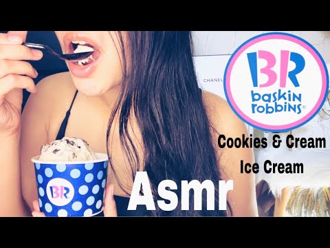 Asmr Eating Baskin Robbins Ice Cream No Talking