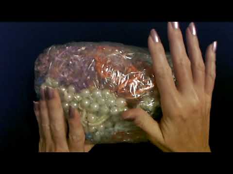 ASMR | Popping/Crinkling A Plastic Bag of Jewelry (No Talking)
