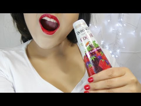 ASMR Drinking Sounds - Wine Wild Harvest Berry  Alcohol Free