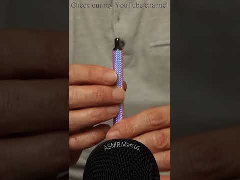 ASMR Tapping touching and moving a ballpoint pen #short
