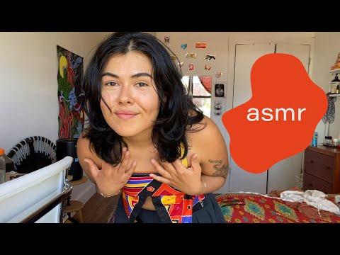 ASMR| Summer Outfit Triggers! (fabric sounds, body tapping)