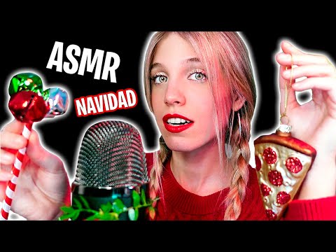 ASMR sonidos NAVIDEÑOS para que DUERMAS BIEN 🎄 (Con música muy relajante de fondo)