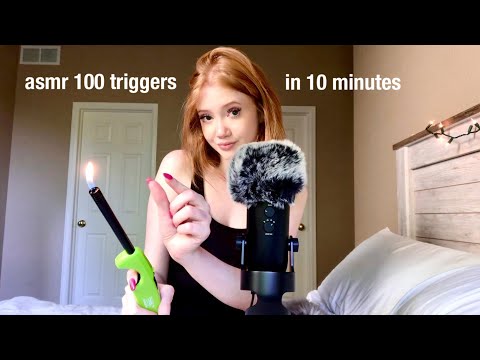 asmr 100 triggers in 10 minutes