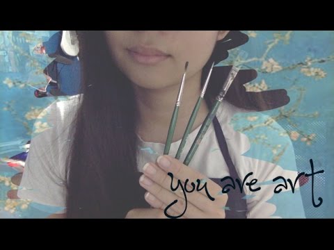 [ASMR] You're an Art Piece ♡ (Drawing, coloring, painting you)