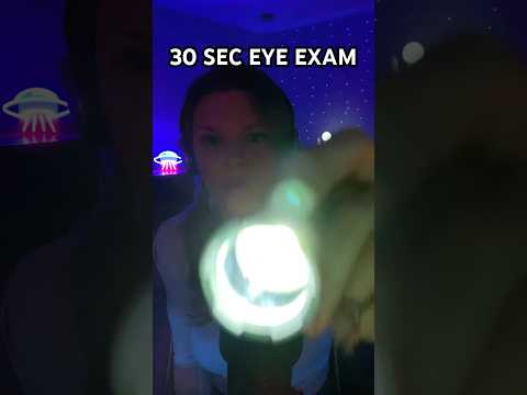 ASMR Eye Exam in 30 Seconds #asmrvideo