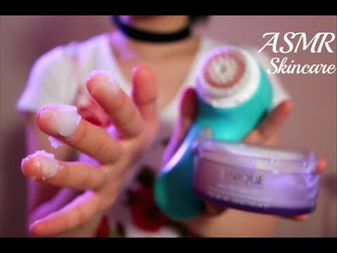 ASMR Skincare Sounds (Cleansing, Wiping, Tapping, No Talking)