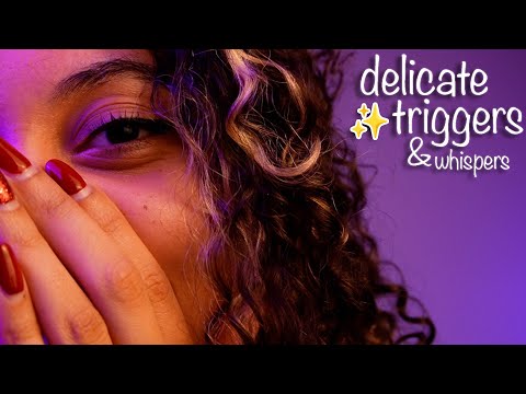 *SENSITIVE EAR TO EAR* Delicate, Sleepy Whispers & Triggers ~ ASMR #sleepaid