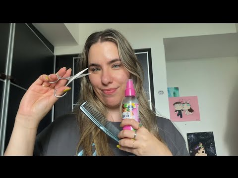 3 ASMR Roleplays ( Haircutting, HeadAche Relief and Massage and Bubbles)