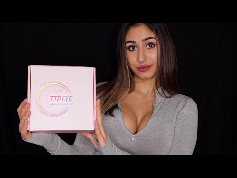 ASMR | TTDEYE Review & Colored Contact Lens Try On!