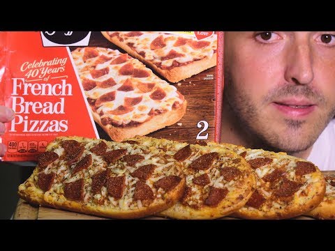 ASMR French Bread PIZZA Stouffers *WHISPERING and EATING SOUNDS* 먹방