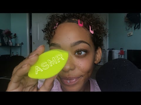 ASMR | Up Close Repeating ‘Blend’ & ‘Beauty Blender’ | Personal Attention | Slight Mouth Sounds