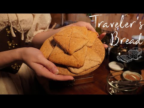 ASMR | Baking Traveler's Bread On a Stormy Night | Tapping, Paper sounds, wood sounds, Soft Spoken