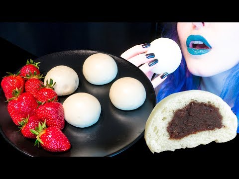ASMR: Super Soft Red Bean Steamed Buns | Chinese Dim Sum ~ Relaxing Eating Sounds [No Talking|V] 😻