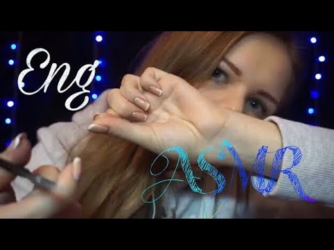 ASMR | Haircut Roleplay | Mouth sounds | Hand movements