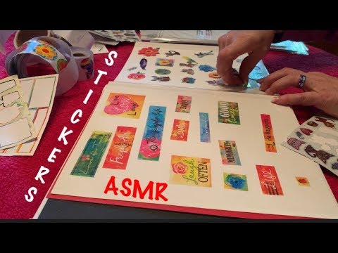 ASMR Request/Sticker Album/Stickers/Peeling back sticky pages from photo album (No talking)