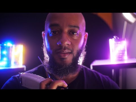 ASMR CITY | Late Night Haircut w/the Homie | Up close | Ambient Noise