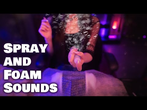 ASMR Spray and Foam Sounds 💎 No Talking