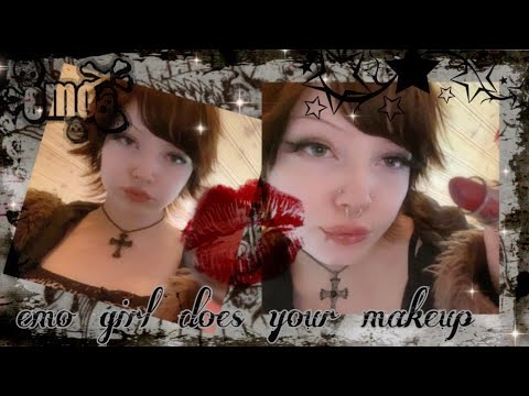 ☆ ASMR emo girl does your makeup.｡.:*