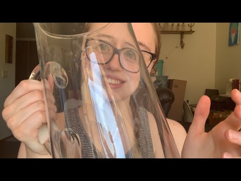 Nail Tapping on Glass Objects ASMR
