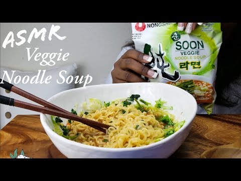ASMR *SPICY* NONGSHIM Soon Veggie Noodle Soup ~ Slurping Eating sounds (No Talking)
